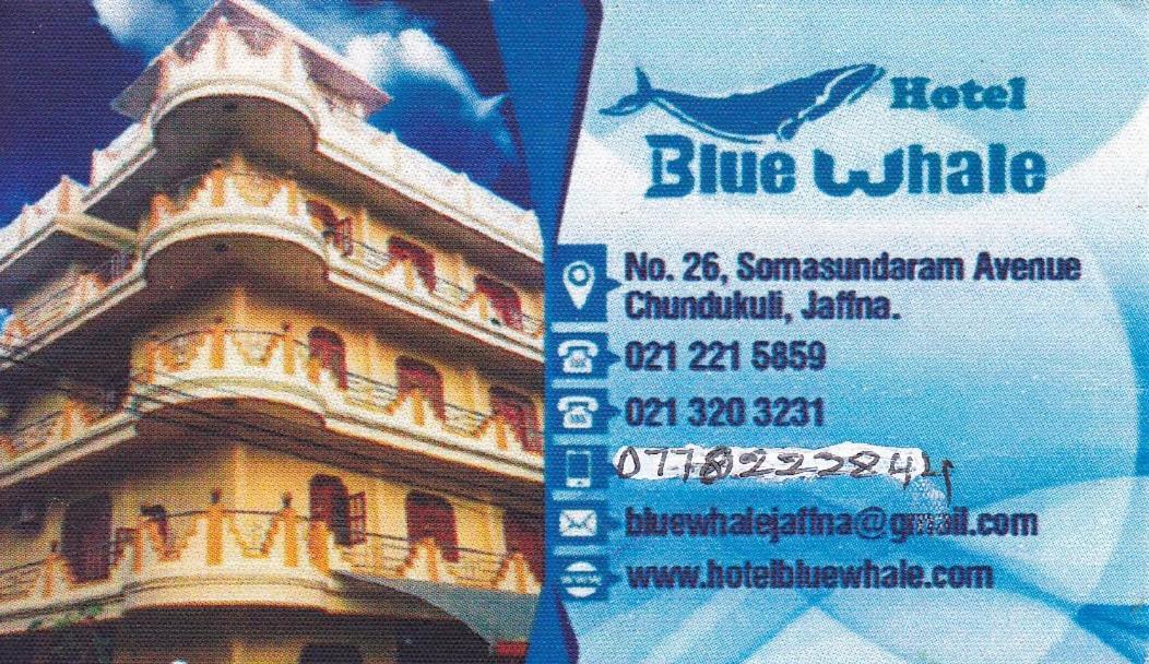 Hotel Blue Whale Jaffna Ngoại thất bức ảnh